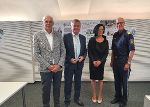 DI Peter Felber, LH-Stv. Anton Lang, Dr.in Maria Knauer-Lukas, Oberst Wolfgang Staudacher (v.l.). © Land Steiermark DI Peter Felber, LH-Stv. Anton Lang, Dr.in Maria Knauer-Lukas, Oberst Wolfgang Staudacher (v.l.). © Land Steiermark