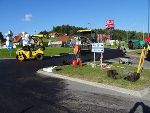 Bereits letzten Sonntag wurde der Kreis in Wies asphaltiert. © A16 Bereits letzten Sonntag wurde der Kreis in Wies asphaltiert. © A16