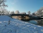 Herrliche Winterlandschaft, wunderschöne Clementmühlbrücke. © A16 Herrliche Winterlandschaft, wunderschöne Clementmühlbrücke. © A16