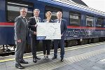 ÖBB-Regionalmanager Peter Wallis, LR Christopher Drexler, ÖBB-Vorständin Sabine Stock, LH-Stv. Anton Lang (v.l.). © ÖBB ÖBB-Regionalmanager Peter Wallis, LR Christopher Drexler, ÖBB-Vorständin Sabine Stock, LH-Stv. Anton Lang (v.l.). © ÖBB