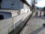 Die Stützmauer wurde bereits im letzten Jahr errichtet. © A16 Die Stützmauer wurde bereits im letzten Jahr errichtet. © A16