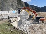 Die Waldbachbrücke am Präbichl wurde nun abgetragen. © A16 Die Waldbachbrücke am Präbichl wurde nun abgetragen. © A16